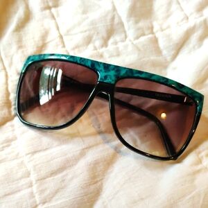 Vintage Opti-Ray Teal Sunglasses